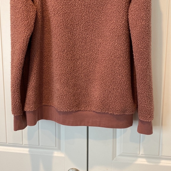 Charles River Apparel Sherpa Lightweight Mauve Sweatshirt Size Medium - Picture 3 of 6